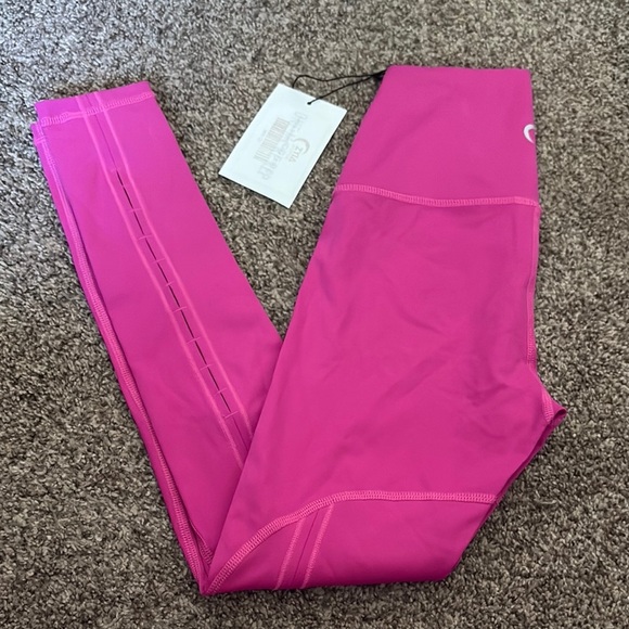 NWT ZYIA Fuchsia Brilliant High-Rise 7/8 24” Leggings - Picture 1 of 4